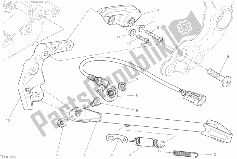 Tutte le parti per il In Piedi del Ducati Scrambler Desert Sled Thailand 803 2019